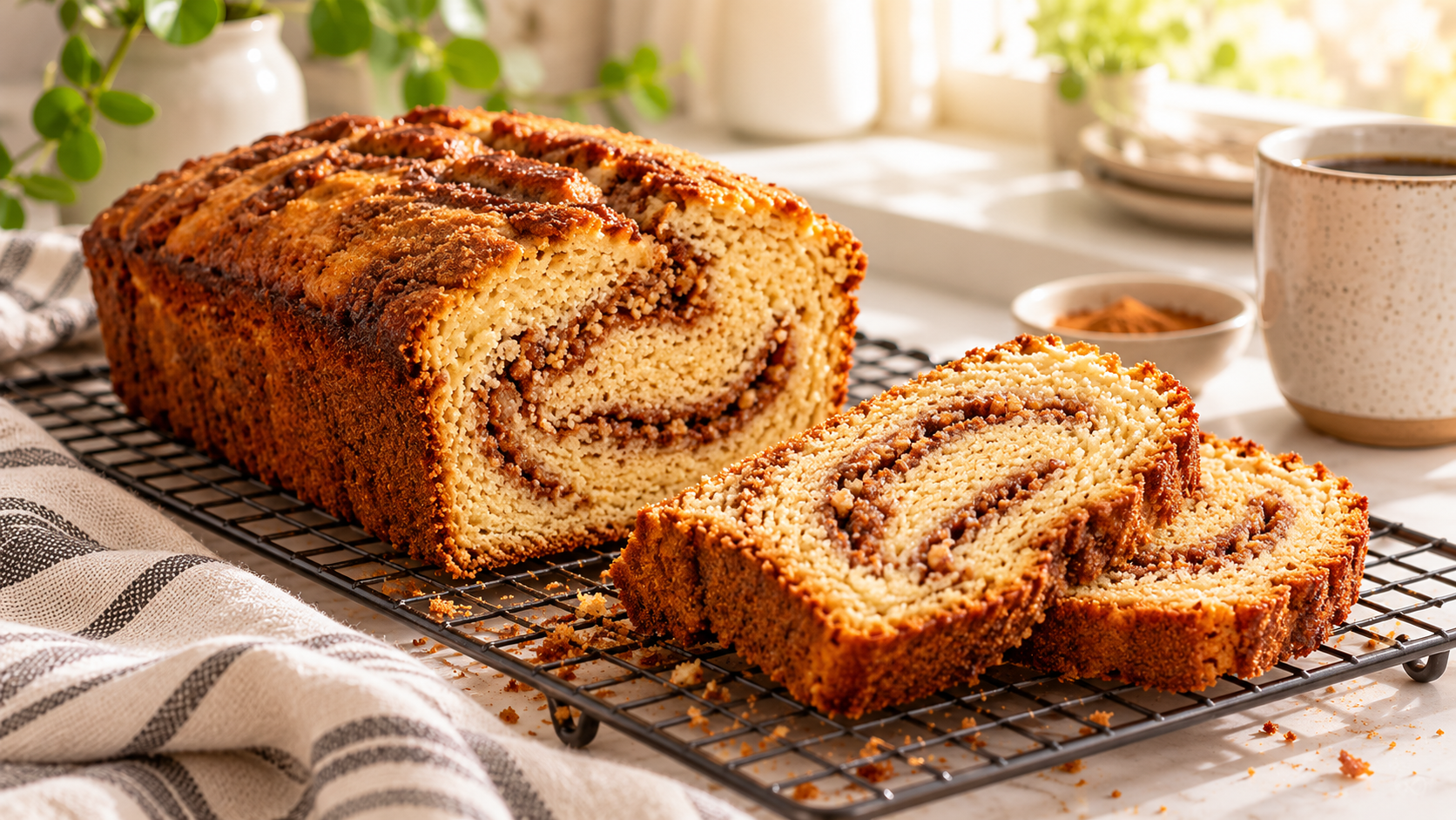 Keto Cinnamon Swirl Bread: A Cozy Low-Carb Breakfast Loaf